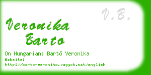 veronika barto business card